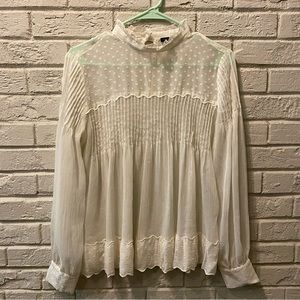 Ann Taylor Sheer Blouse